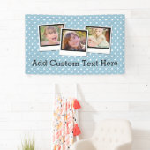 Kundenspezifisches personalisiertes blaues Foto Banner (Insitu)