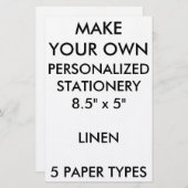 Kundenspezifisches personalisiertes briefpapier (Vorne/Hinten)