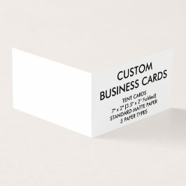 Kundenspezifisches personalisiertes Buch gefaltete Visitenkarten