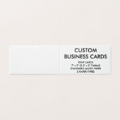 Kundenspezifisches personalisiertes Buch gefaltete Visitenkarten (Außenseite Aufgefaltet)