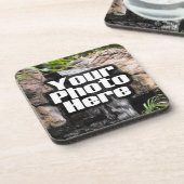 Kundenspezifisches personalisiertes Digital-Foto Untersetzer (Linke Seite)