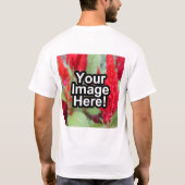 Kundenspezifisches personalisiertes Foto gedruckt T-Shirt (Rückseite)