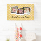 Kundenspezifisches personalisiertes gelbes Foto Banner (Insitu)