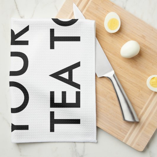 Kundenspezifisches personalisiertes geschirrtuch (Viertel Falte)