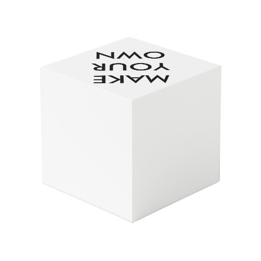 Kundenspezifisches personalisiertes großes 4" würfel (Rückseite Schrägansicht)