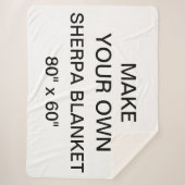 Kundenspezifisches personalisiertes großes 80" x sherpadecke (Vorderseite)