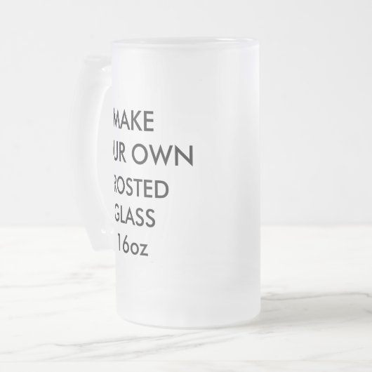 Kundenspezifisches personalisiertes großes mattglas bierglas (Vorderseite Links)