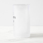 Kundenspezifisches personalisiertes großes mattglas bierglas (Mittel)