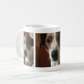 Kundenspezifisches personalisiertes Hunde Foto Kaffeetasse (Vorderseite Links)