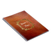 Kundenspezifisches personalisiertes Imitat-Leder Notizblock (Rechte Seite)