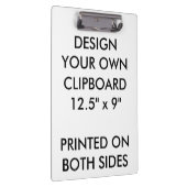 Kundenspezifisches personalisiertes Klemmbrett - (Rechts)