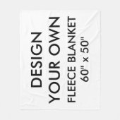 Kundenspezifisches personalisiertes MED. 60" x 50" Fleecedecke (Vorderseite)