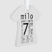 Kundenspezifisches personalisiertes neues Baby Ornament (Vorderseite)
