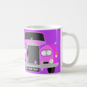 KUNDENSPEZIFISCHES PERSONALISIERTES ROSA KAFFEETASSE