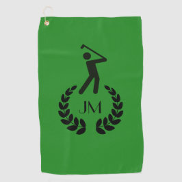 Kundenspezifisches personalisiertes Waldgrün Golfhandtuch