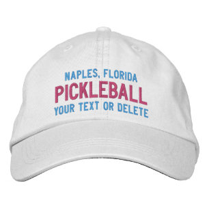 Kundenspezifisches Pickleball trägt Ihre Stadt, Bestickte Kappe
