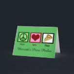 Kundenspezifisches Pizzeria-Weihnachten Feiertagskarte<br><div class="desc">Fertigen Sie diese niedlichen Pizzawohnzimmer-Restaurant Weihnachtskarten mit Ihrem Firmennamen besonders an. Vervollkommnen Sie Feiertagskarten,  damit ein italienisches Restaurant den Kunden sendet.</div>