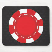 Kundenspezifisches Poker-Mausunterlage-Rot Mousepad (Vorne)
