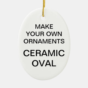 Kundenspezifisches Porzellan-ovale Keramikornament