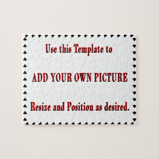 Kundenspezifisches Puzzlespiel addieren Ihr Puzzle (Horizontal)