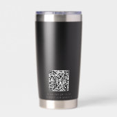 Kundenspezifisches QR-Code-Firmenlogo Thermobecher (Rückseite)