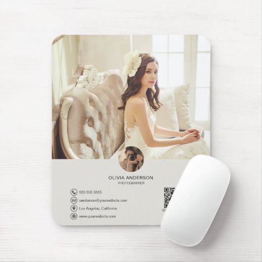 Kundenspezifisches QR-Foto Mousepad (Mit Mouse)