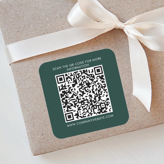Kundenspezifisches QR-Marketing Quadratischer Aufkleber