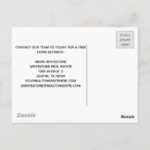 Kundenspezifisches Real Anwesen Company Minimalist Postkarte (Rückseite)