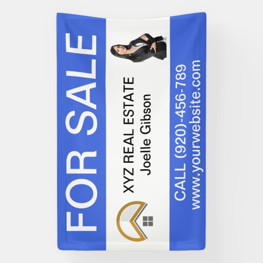 Kundenspezifisches Realtal Foto Real Anwesen Busin Banner (Vertikal)