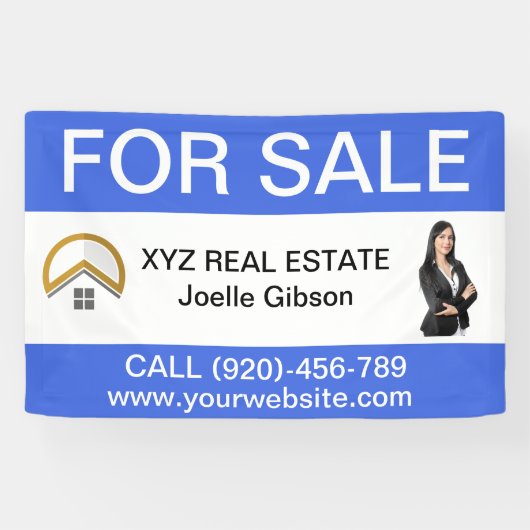 Kundenspezifisches Realtal Foto Real Anwesen Busin Banner (Horizontal)