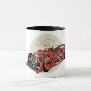 Kundenspezifisches Retro-Rennwagenkonzept Tasse