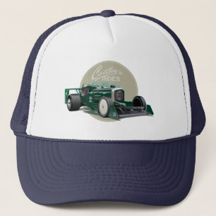 Kundenspezifisches Retro-Rennwagenkonzept Truckerkappe