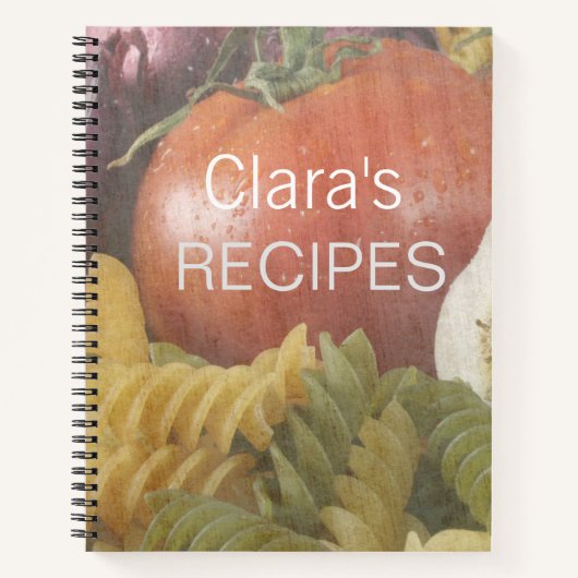 Kundenspezifisches Rezept-Notebook Notizbuch (Vorderseite)