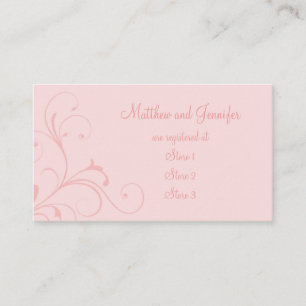 Kundenspezifisches Rosa blühen Begleitkarte