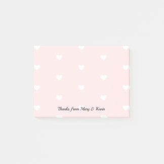 Kundenspezifisches rosa Herz-Muster-romantische Post-it Klebezettel
