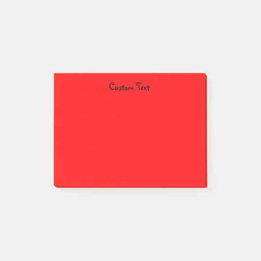 Kundenspezifisches Rot Post-it Klebezettel (Vorderseite)