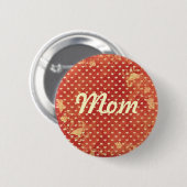 Kundenspezifisches rotes Vintages Button (Vorne & Hinten)