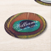 Kundenspezifisches Runder Pappuntersetzer (Angewinkelt)