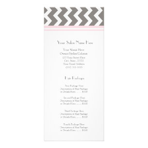 Kundenspezifisches Salon-Gestell kardiert rosa Werbekarte