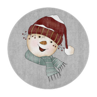 Kundenspezifisches Schneemann-Winter-Weihnachten Schneidebrett