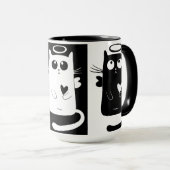 Kundenspezifisches Schwarzes 15 Tasse (VorderseiteRechts)