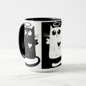 Kundenspezifisches Schwarzes 15 Tasse (Vorderseite Links)