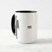 Kundenspezifisches Schwarzes 15 Unze-Wecker-Tasse Tasse (Vorderseite Links)