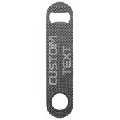 Kundenspezifisches schwarzes und graues speedflaschenöffner (Vorderseite)