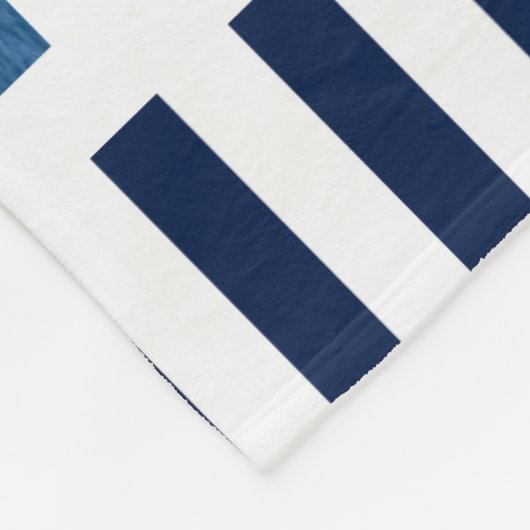 Kundenspezifisches Segeln-Segelboot-Foto-blaue u. Fleecedecke (Ecke)