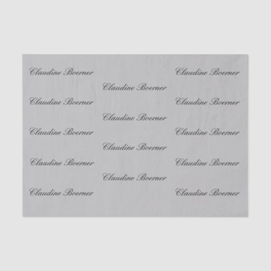 Kundenspezifisches Seidenpapier (Vorderseite)