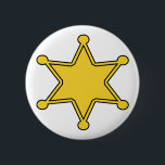 Kundenspezifisches Sheriff-Abzeichen - entwerfen Button<br><div class="desc">Entwerfen Sie Ihr eigenes kundenspezifisches Button-Rückseiten-Abzeichen - addieren Sie Ihren Text oder eine andere Grafik,  fertigen Sie die Hintergrundfarbe,  besonders an oder ändern Sie die Form dieses DIY Abzeichens - Sheriff,  Abgeordneter,  Sicherheit,  Rasenpolizei, …,  welches die Wahl Ihre ist. Großes Gaggeschenk oder -Gastgeschenk.</div>