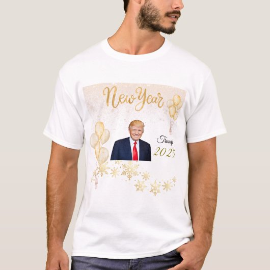 Kundenspezifisches Shirt glücklich Neues Jahr (Vorderseite)
