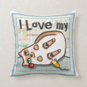 Kundenspezifisches siamesische kissen