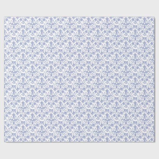 Kundenspezifisches Singrün-Blau auf weißem Geschenkpapier (Flach)